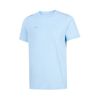 李宁（LI-NING）运动短袖T恤男士跑步训练透气吸汗休闲t恤 净空蓝 3XL (190)