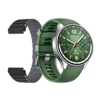 OnePlus 一加 一加手表 2 eSIM智能手表 46mm 星云绿铝合金表壳 黑色硅胶表带 (北斗、GPS、血氧)