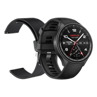 OnePlus 一加 一加手表 2 eSIM智能手表 46mm 陨石黑铝合金表壳 黑色硅胶磁吸表带 (北斗、GPS、血氧)