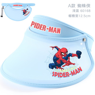 迪士尼（Disney）儿童帽子防晒春夏薄款大帽檐遮阳女童空顶太阳帽洋气小孩宝宝 HM60169美国队长 3岁以上均码（帽围54cm）