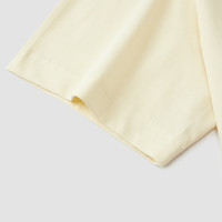 森马（Semir）短袖T恤女中长款设计感印花夏慵懒落肩宽松上衣复古107324100011 米白10301 3XL