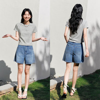  Semir/森马 时尚烫钻 女士短袖T恤