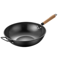 美厨（maxcook）炒锅铁锅 无涂层精铁炒菜锅氮化 燃气电磁炉通用 MCC5851