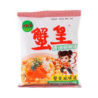 三太子蟹皇干脆面蟹黄味掌心脆香爆脆干吃面零食方便面30g袋装