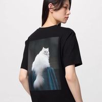 优衣库 UNIQLO 女装UT CAT PHOTOGRAPHS印花短袖T恤可爱猫咪478694