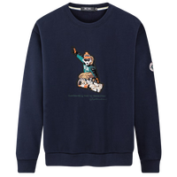 七匹狼长袖圆领卫衣秋冬时尚百搭男装长袖T恤上衣