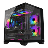 影驰 方舟 matx无立柱海景房/全景钢化侧透/立体式散热 电脑机箱台式机 方舟SUPER