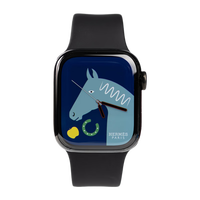  Apple/苹果 GPS+蜂窝款 智能手表+不锈钢表壳+Hermes黑运动表带