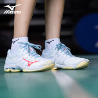 美津浓（MIZUNO）男女专业排球鞋舒适缓震透气轻量WAVE DIMENSION 白蓝红 WAVE VOLTAGE 2 39 =250mm