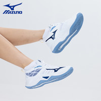 美津浓（MIZUNO）男女缓震透气排球鞋VOLTAGE2代专业比赛团队运动羽毛球鞋室内外 冰川蓝 WAVE DIMENSION 36.5 =230mm