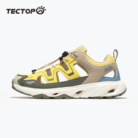 探拓（TECTOP）户外溯溪鞋男鞋两栖专业涉水鞋防滑耐磨2024夏季速干休闲运动鞋子 男款淡柠檬/灰豆绿 37