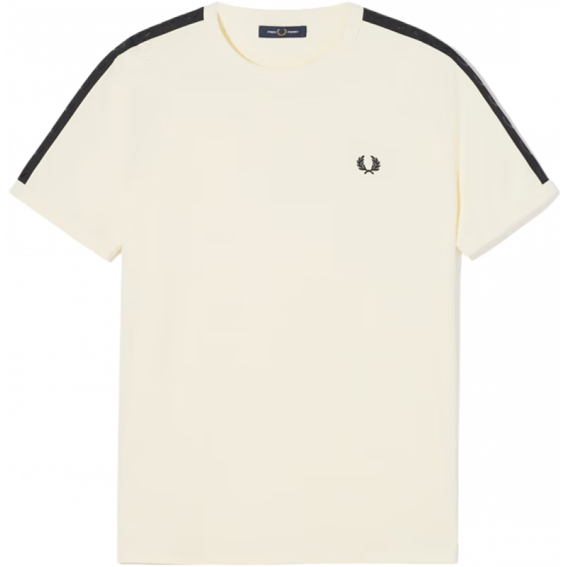 FRED PERRY M5675 麦穗条纹LOGO 男士T恤