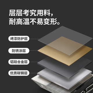 NatureHike挪客户外有时桌面围炉折叠烧烤架 户外露营聚餐野餐野炊便携烤肉炉子 砂岩色