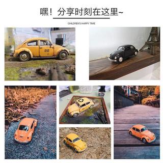 乐贝树 合金甲壳虫回力车 黄色 儿童玩具模型