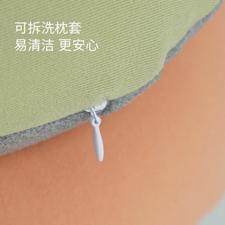 艾美家枕头记忆棉猫肚皮枕深度睡眠颈椎枕芯睡眠慢回弹深度养护睡觉枕 猫肚皮枕pro【绿色】