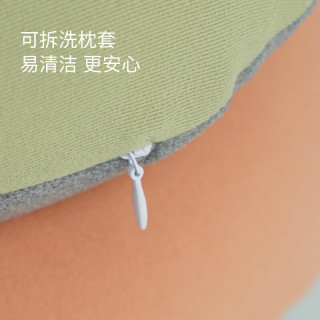 艾美家枕头记忆棉猫肚皮枕深度睡眠颈椎枕芯睡眠慢回弹深度养护睡觉枕 猫肚皮枕pro【绿色】