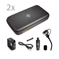  Neumann/诺音曼 专业电容麦克风立体声套装+磁吸琴夹