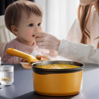 迈巴勒迈巴勒不粘小奶锅煎煮一体煮汤泡面热奶家用一人食M-2413 迈巴勒钛铸奶锅 16cm