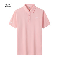 Mizuno美津浓户外短袖t恤POLO衫夏季透气半袖男女舒适百搭体恤 黑色 5XL