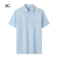 Mizuno美津浓户外短袖t恤POLO衫夏季透气半袖男女舒适百搭体恤 浅粉 4XL