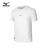 美津浓 Mizuno户外短袖T恤男半袖上衣夏季透气干爽百搭圆领半袖P休闲体恤 A2CA3115青苔绿 4XL