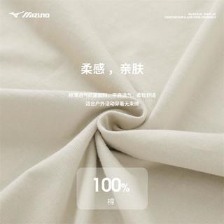 美津浓 Mizuno户外短袖T恤男半袖上衣夏季透气干爽百搭圆领半袖P休闲体恤 A2CA3118黑色 XL