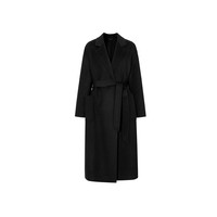 伊芙丽【高智大衣】伊芙丽设计感黑天鹅双面呢羊毛大衣2024冬装毛呢外套   108-120斤