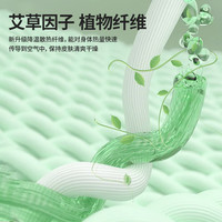 艾草凉席冰丝席三件套夏天席子2025A类母婴级床单款草席床垫3
