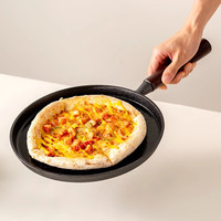 onlycook铸铁平底锅牛排煎锅 煎饼锅铸铁锅平底煎锅牛排锅煎盘 平底锅小号 20cm+喷油壶180ml/1个