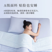 FUAWA凉感冰丝枕套内胆A类锦纶枕头套单个一对冷感枕巾枕芯套夏