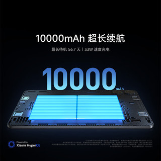 REDMI 红米 Redmi Pad Pro 12.1英寸 Android 平板电脑 (2560*1600、骁龙7s Gen2、6GB、128GB、WiFi版、深灰色)