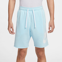 耐克（NIKE）男运动短裤 夏季针织短裤休闲裤 宽松简约 DX0503-474 浅蓝 XL