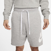 耐克（NIKE）男运动短裤 夏季针织短裤休闲裤 宽松简约 DX0503-063 灰 2XL 