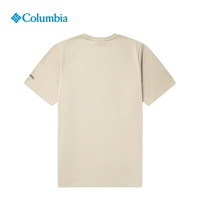 Columbia哥伦比亚T恤男女款春夏吸湿速干圆领印花短袖AE8827 271 L 米黄色 271