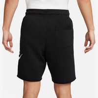 耐克（NIKE）男运动短裤 夏季针织短裤休闲裤 跑步速干 DX0503-010 黑 XL DX0503-010黑/白