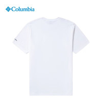 Columbia哥伦比亚T恤男女款春夏吸湿速干圆领印花短袖AE8827 101 L 米白色 101