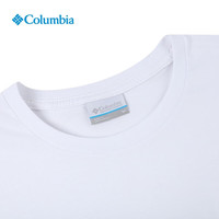 Columbia哥伦比亚T恤男女款春夏吸湿速干圆领印花短袖AE8827 101 2XL 米白色 101