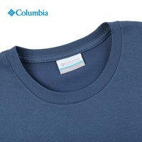 Columbia哥伦比亚T恤男女款春夏吸湿速干圆领印花短袖AE8827 478 M 宝蓝色 478