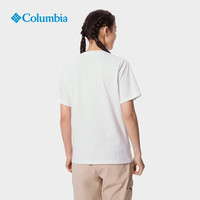 Columbia哥伦比亚T恤男女款春夏吸湿速干圆领印花短袖AE8827 100 2XL 白色 100
