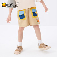 B.Duck 男童短裤儿童夏季裤子纯棉夏装五分裤潮 浅灰 140 cm