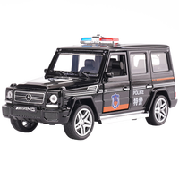 驰誉玩具 G65特警车警车玩具汽车模型仿真合金车模玩具车儿童礼物