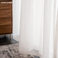 Gafuhome 亚麻条纹窗纱窗帘 GF-1204 每米的价格 GF-1204
