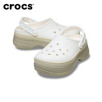 Crocs卡骆驰经典堆堆洞洞鞋外穿厚底花园鞋凉拖鞋女鞋|211355 粉笔色-0WV 40