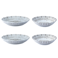 美浓烧（Mino Yaki）日本进口餐具盘子窑变冰花似锦家用深盘套釉下彩工艺