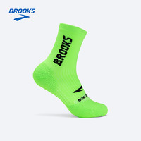 BROOKS 运动袜 萤光绿 L/26-29CM
