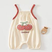 艾咪艾咪女宝宝吊带包屁衣夏季新生婴幼儿衣服背心哈衣夏天超萌可爱连体衣
