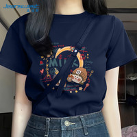 真维斯（JEANSWEST）白色短袖t恤衫女士2025新款夏季宽松休闲简约纯棉上衣半袖女生