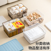 禧天龙收纳箱加厚透明家用玩具积木整理箱车载储物箱 箱白盖 装 【优选PP原料】
