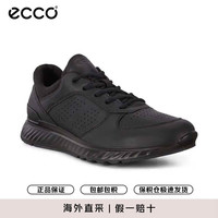 ecco 运动鞋男鞋 旅游透气 缓震户外鞋 跑步鞋 舒适耐穿 跃动 黑色 43