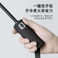 岛屿星罗太阳伞雨伞24骨超大商务自动伞黑胶防晒遮太阳伞晴雨两用折叠印 黑胶吸热不闷汗【60骨】尊贵米